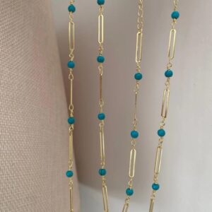 Blue Ataç Dolamalı Kolye